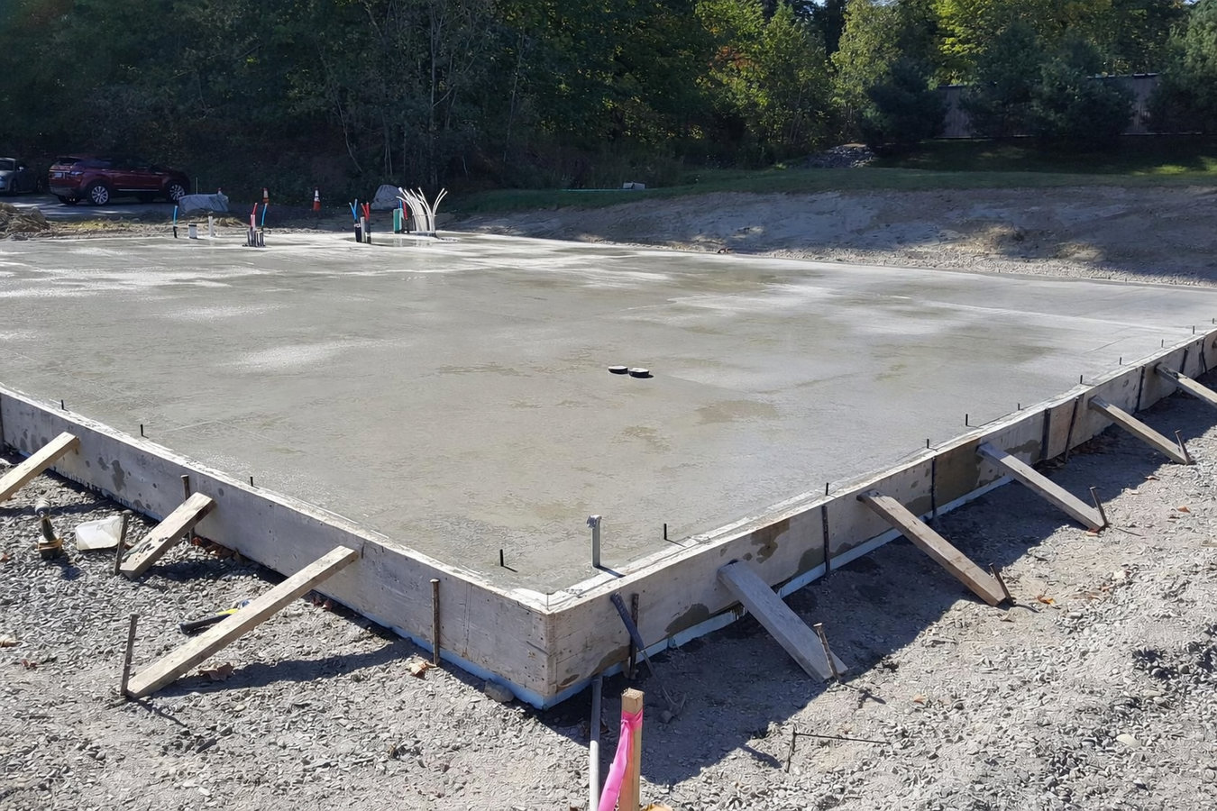 Slab foundation building in Cupertino, CA